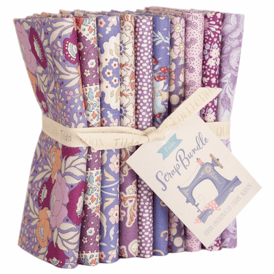 Tilda Scrap fat quarter bundle of 10 fabrics by Tilda. Floral quilting fabrics.