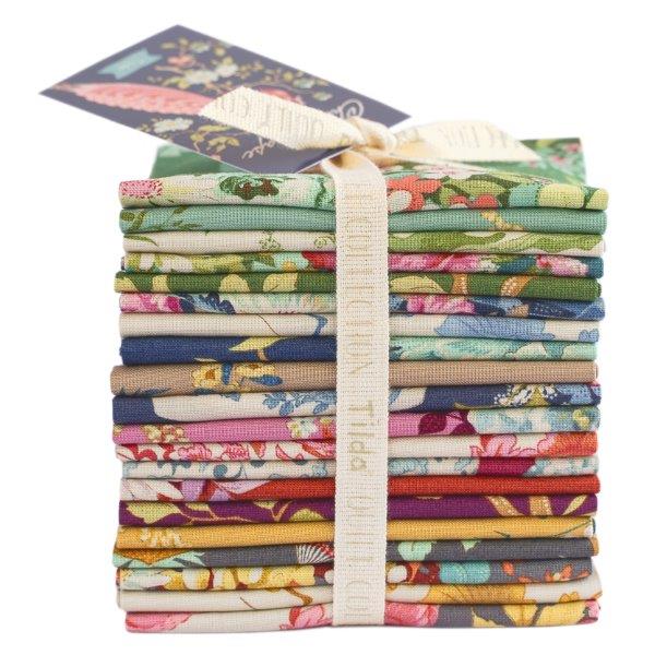 Tilda Chic Escape fat eighth bundle of 20 fabrics by Tilda. Floral quilting fabrics.