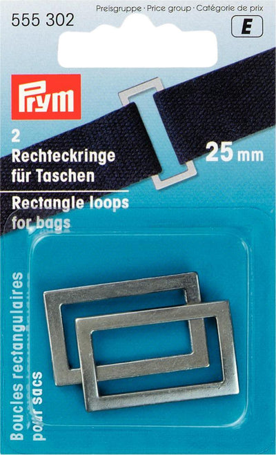 Rectangle loops rings for bags and straps (bag making) 25 mm/30 mm/40 mm