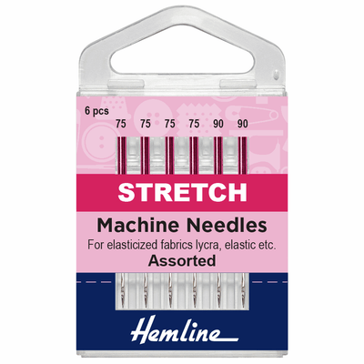 Hemline sewing machine needles x 5/6/10. Ballpoint, Stretch, Universal, Jeans, Quilt.