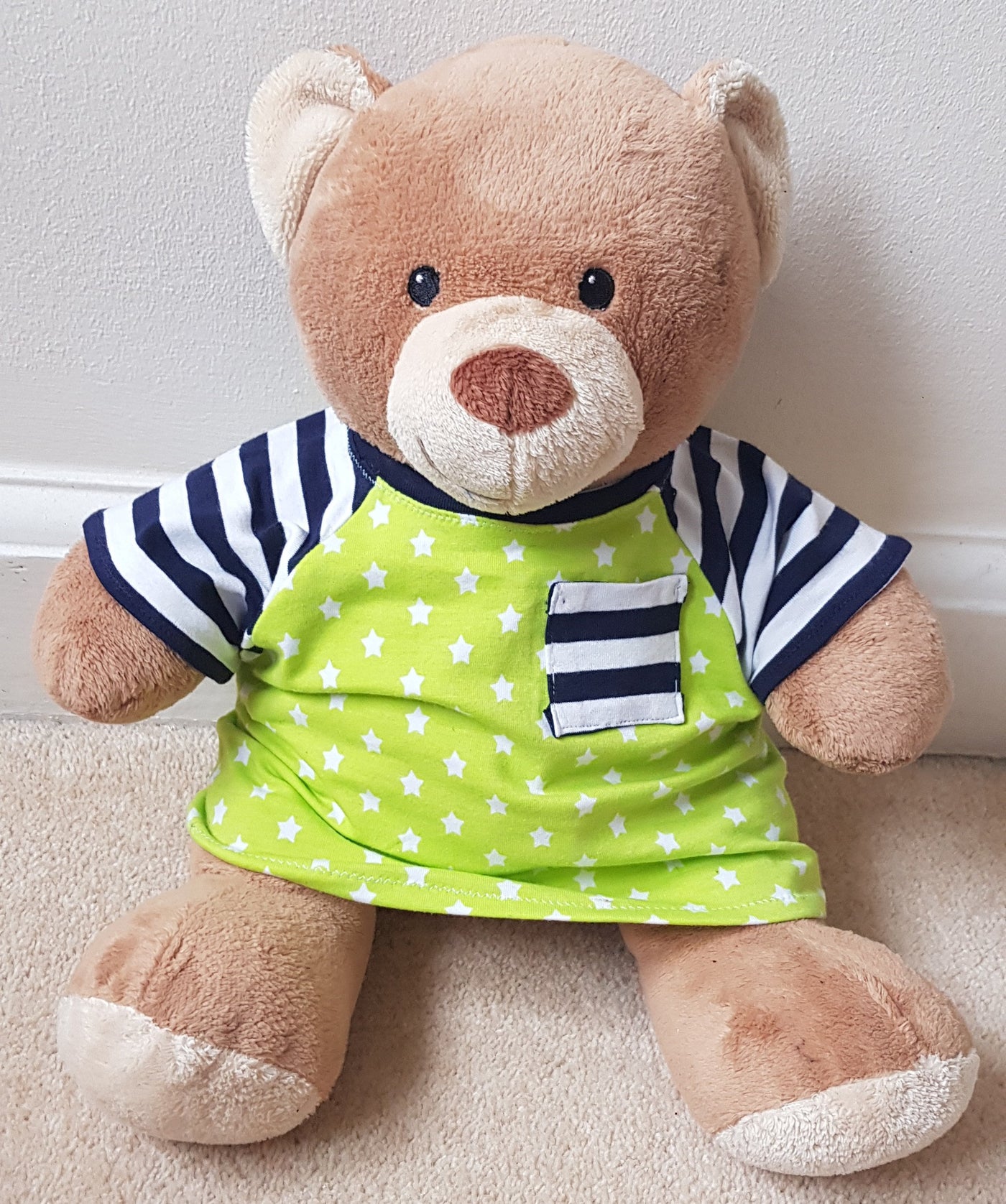 Teddy Bear Tee T-shirt/T-shirt dress clothes sewing pattern instant download PDF Instructions: for build a bear/15 inch bear
