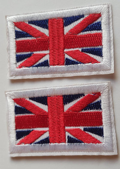 Union Jack/British flag motif iron on or sew on patch. Appliqué patches.