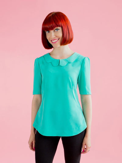 Tilly and the Buttons Orla Shift Top sewing pattern. Easy to follow.