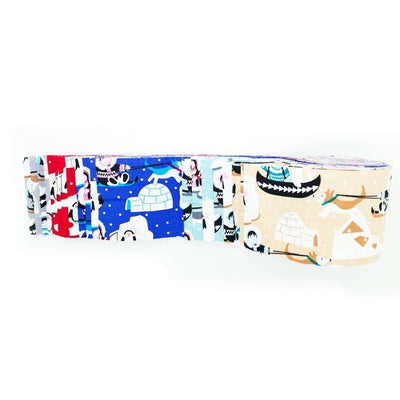 Arctic Fabric Roll /Jelly Roll. 20 piece fabric roll 2.5 x 42". Quilting, crafts. Sledge, ice, igloo patchwork fabric.