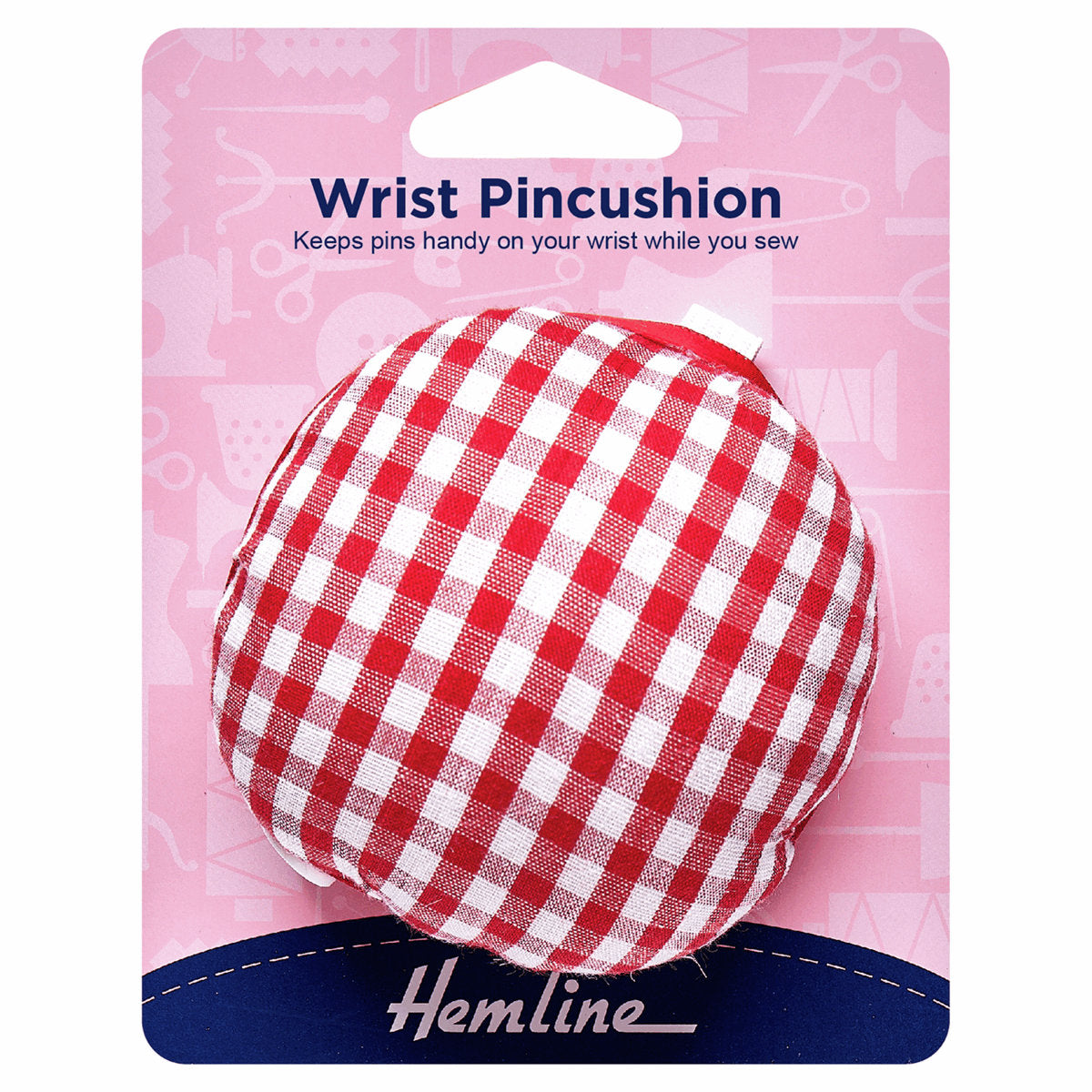 Wrist Pincushion pin cushion. Great sewing pincushion gift. Hemline.