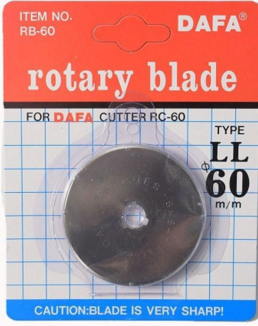 Rotary Cutter Blades: DAFA. 28 mm (x 2) 45 mm (x1). Roller Cutter blades L-type, straight cut.
