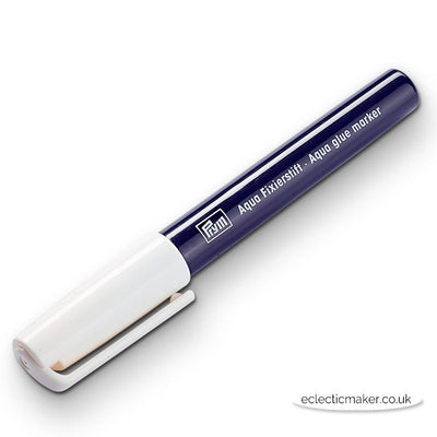 Refillable Prym Aqua glue marker/ refill. Sewing adhesive fabric basting glue pen.