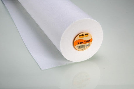 Firm Heavy Weight sew in craft/waistband/pelmet Interfacing White S80-10 : Vilene/Vlieseline  30 cm x half metre.