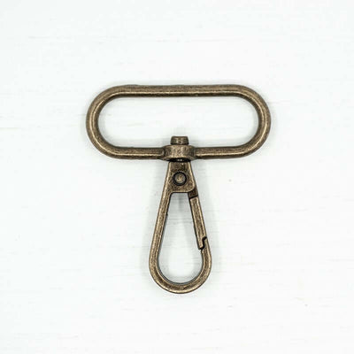 2 x metal snap hooks fastener swivel clips for bag making. 13/25/32/38 mm.