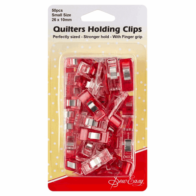 Sew Easy Quilt Clips Assortment (Pack of 50) for sewing, overlocking and crafting.
