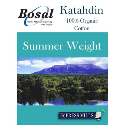 Premium 100% Organic Katahdin Cotton Quilt Batting (wadding) Bosal 96" x .5m
