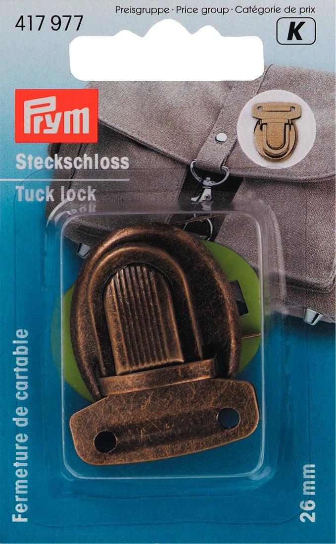 Metal tuck twist lock / bag closure/ bag clasp catch fasteners for bags. Prym.