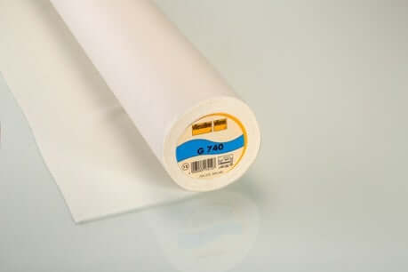 Medium Weight Brushed Woven Cotton Interfacing G740-12 - Vilene Vlieseline iron on fusible 90cm wide. by the half metre.